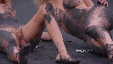Hegre Exclusive Films - clover and natalia a black beach bali shoot