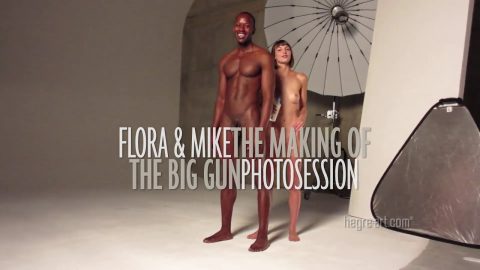Hegre Exclusive Films - flora and mike the making of the big gun photosession