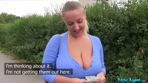 Public Agent - Kristal Swift (Oversized Boobs Being Fucked Outside)