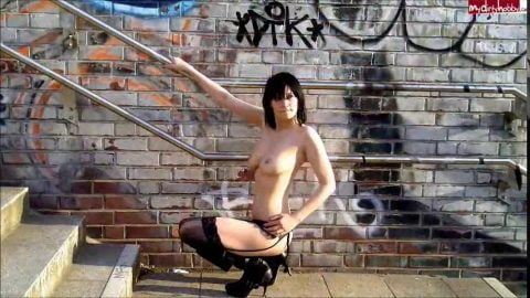 My Dirty Hobby - BitchyAngel - Public Fotoshooting Berlin mit Japsen Fans
