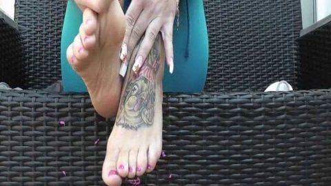 My Dirty Hobby - Geile-Cindy - Füsse Beine spreitzen Ballerinas