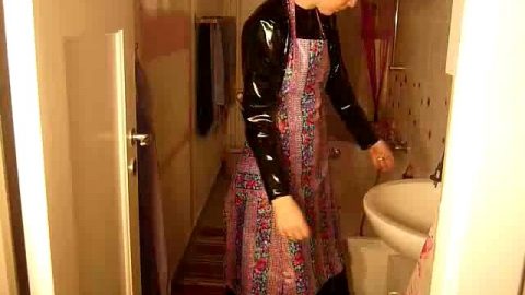 My Dirty Hobby - HeavenlyKiss - Latexkleid bunte Schürze