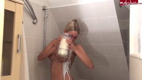 My Dirty Hobby - Jackybabe1 - Milk Shower
