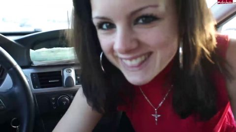 My Dirty Hobby - JessyCam - Gebläse auf dem Parkplatz - Puplic